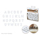 Mini Wood Letter White