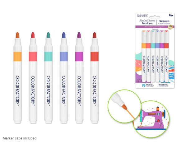 Alcohol Permanent Glamour Marker [pk-6]
