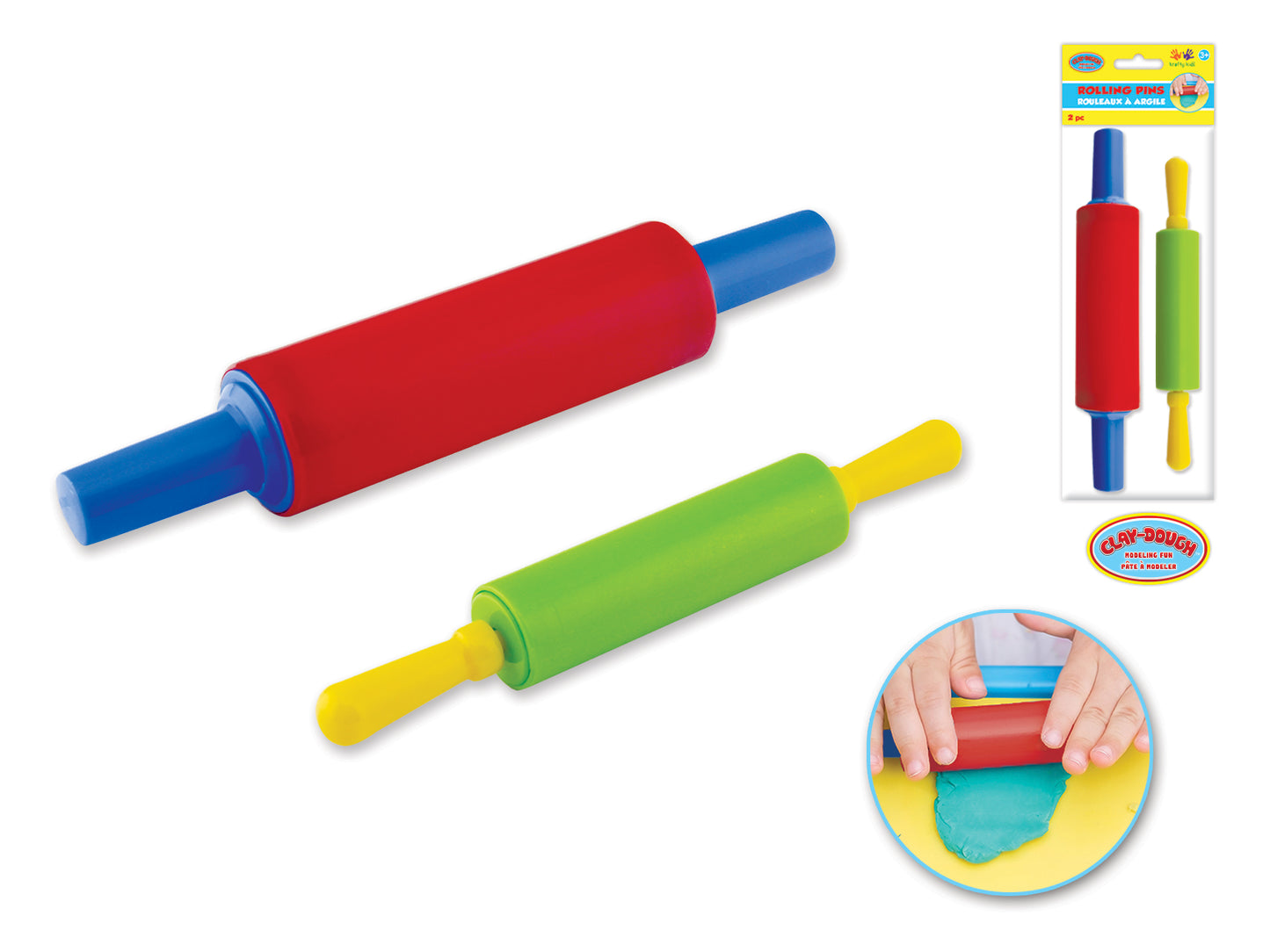 Clay-Dough Tools- Rolling Pins [pk-2]