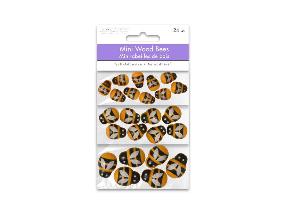 Bees Mini Wood Orange