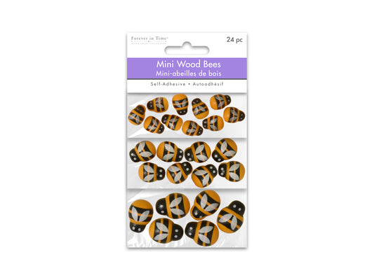Bees Mini Wood Orange