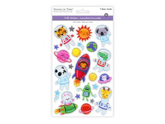 Puffy Stickers Space