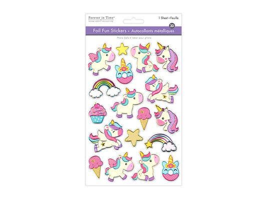 Stickers Foil Unicorn