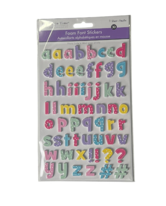 Stickers Foamy Alpha