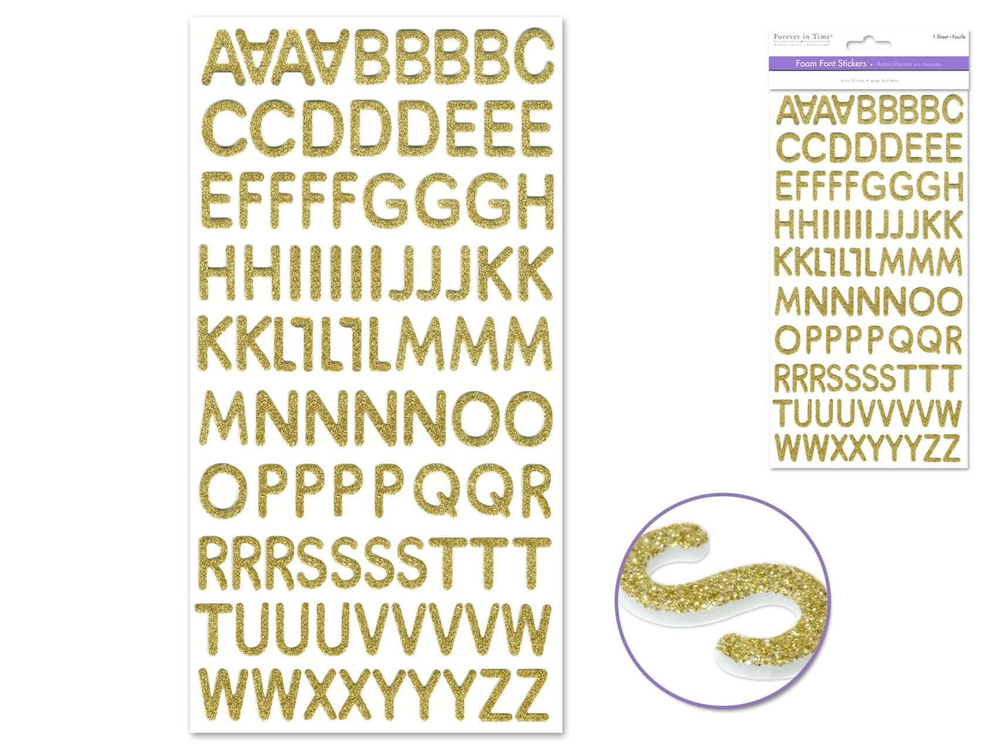 Stickers Alpha Foam Gold