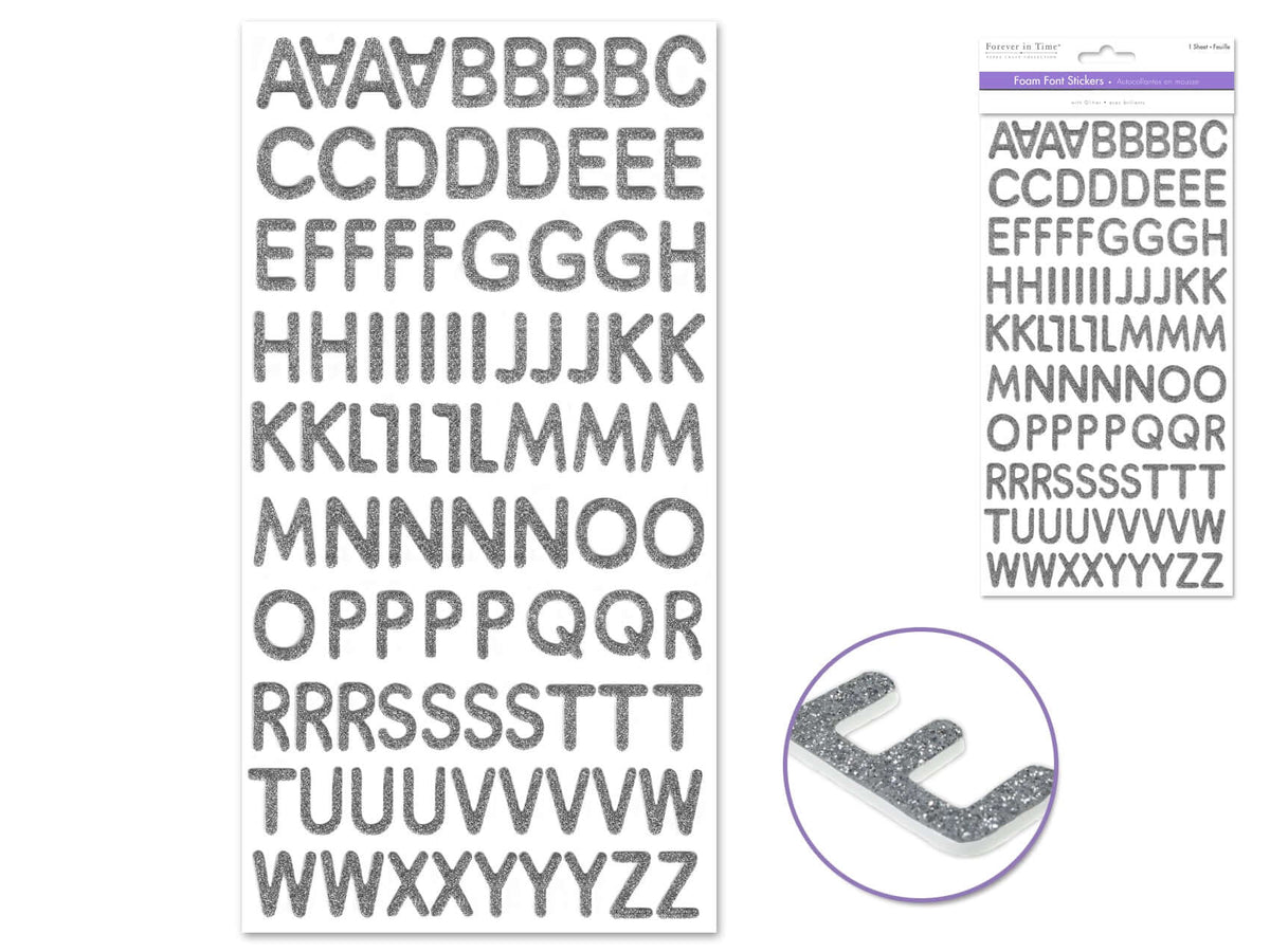 Stickers Alpha Foam Silver