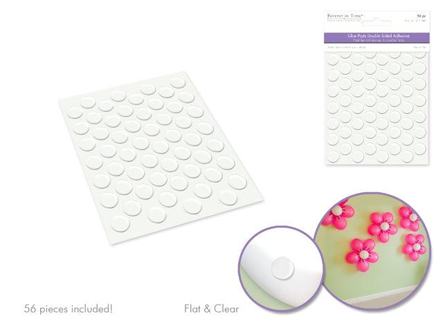 Glue Pads Clear Dots [pk-56]