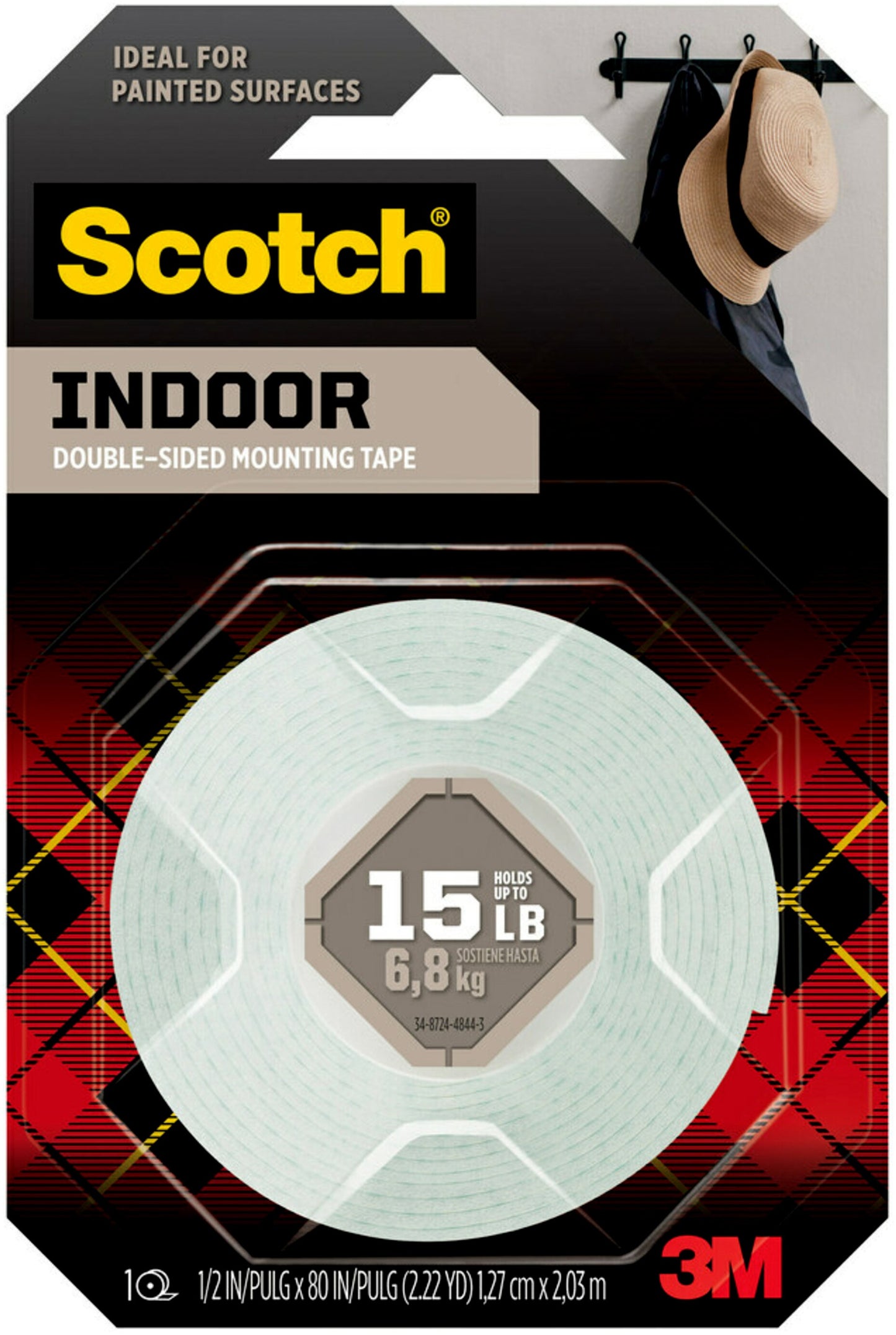 Indoor Mounting Tape 1/2" x 2 yds