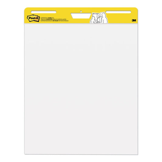 Easel Pad White Sticky 25"x30"