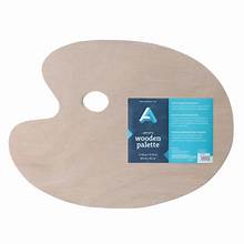 paleta de madera para mezclar pintura