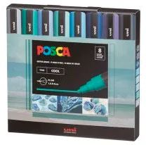 Posca Markers COOL Tones PC-5M [pk-8]