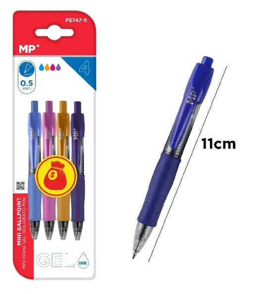 Pen Gel RT Colors 0.5mm [pk-4]