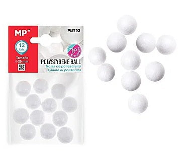 Ball Polystyrene 20mm [pk-12]