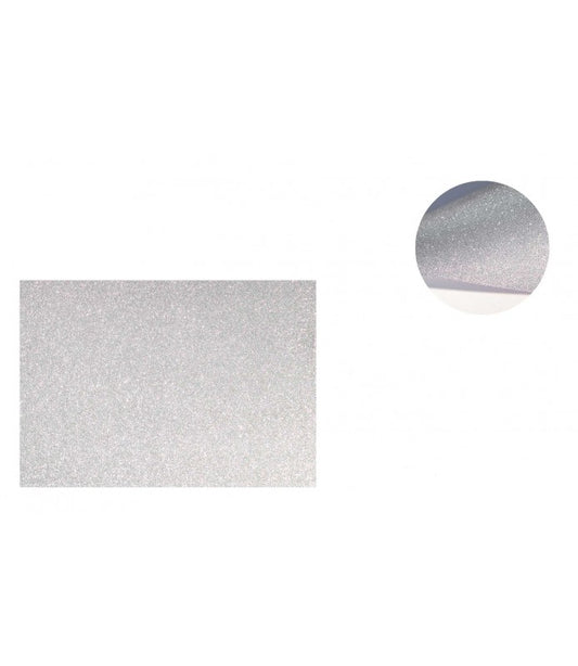 Poster Board Silver w/Glitter