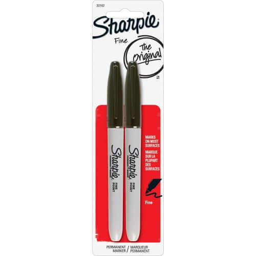 Sharpie Fine Black [pk-2]