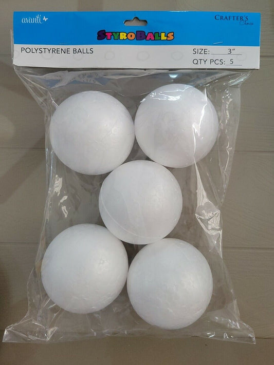 Poly Foam Ball 3" [pk-5]