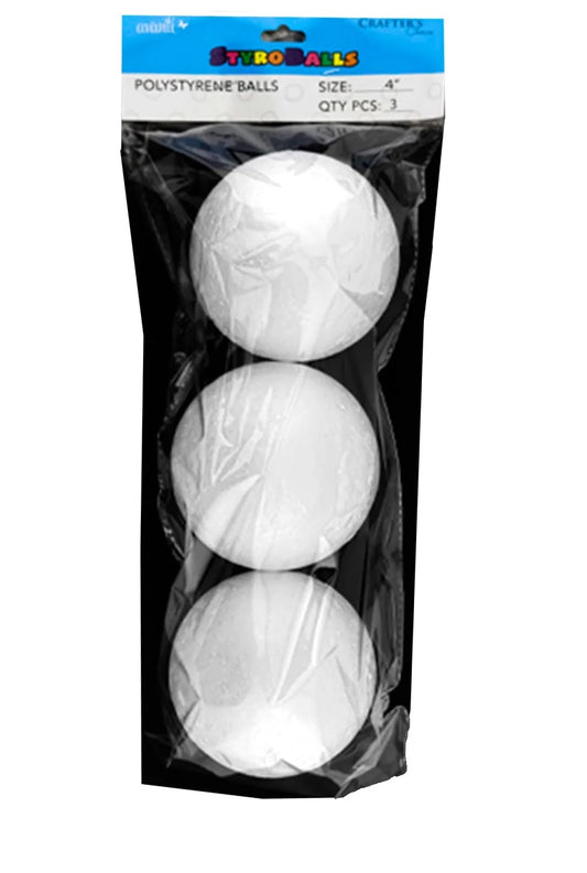 Poly Foam Ball 4" [pk-3]
