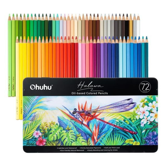 Halawa Oil-based Colored Pencils [pk-72]