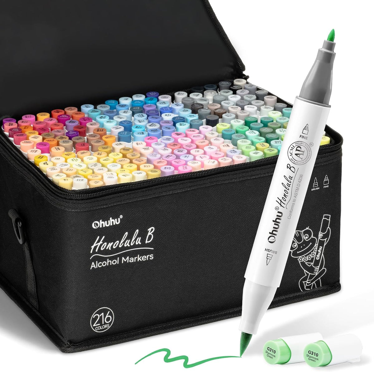 Acohol Markers Honolulu B 216 Colors