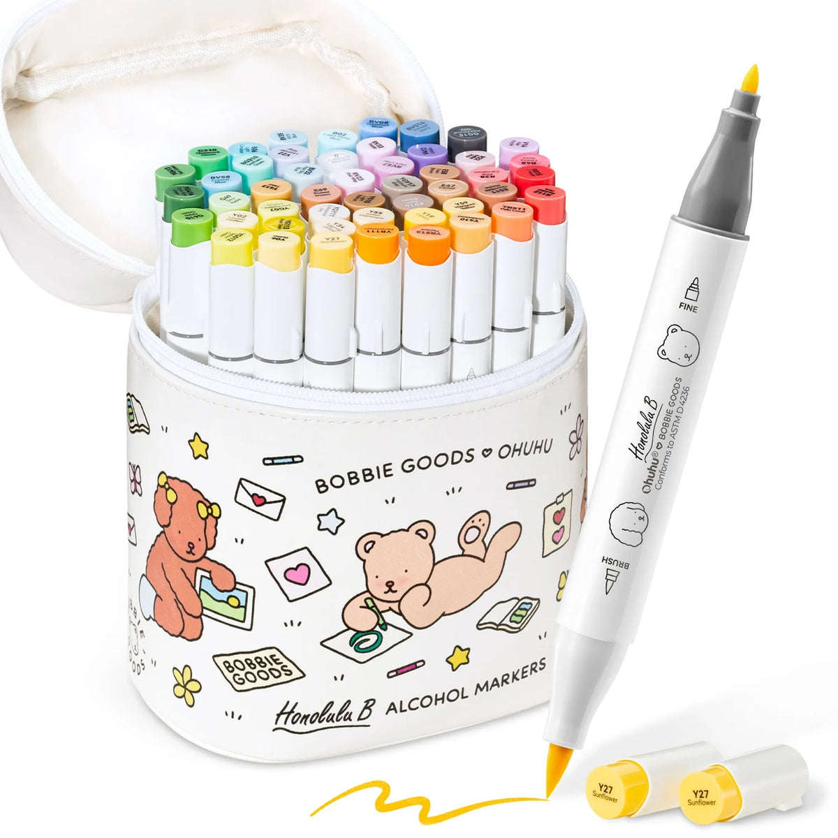 Honolulu B 48 Colors Dual Tips Alcohol Art Markers