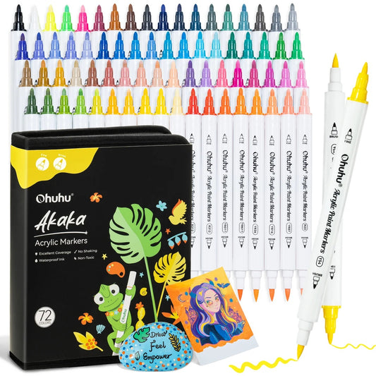 Akaka Acrylic Markers [pk-72]