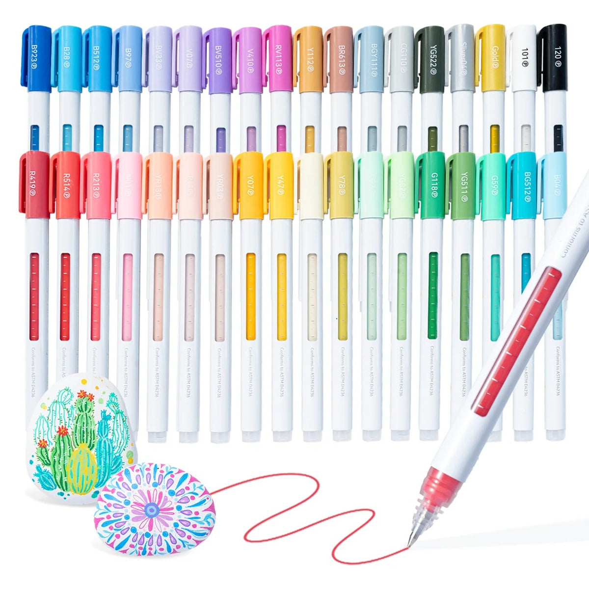 Wai Momi Acrylic Roller Pens [pk-36]