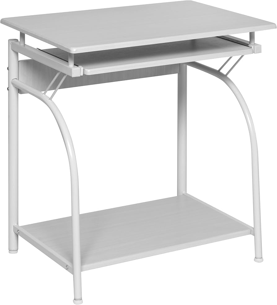 Desk w/Tray White Oak