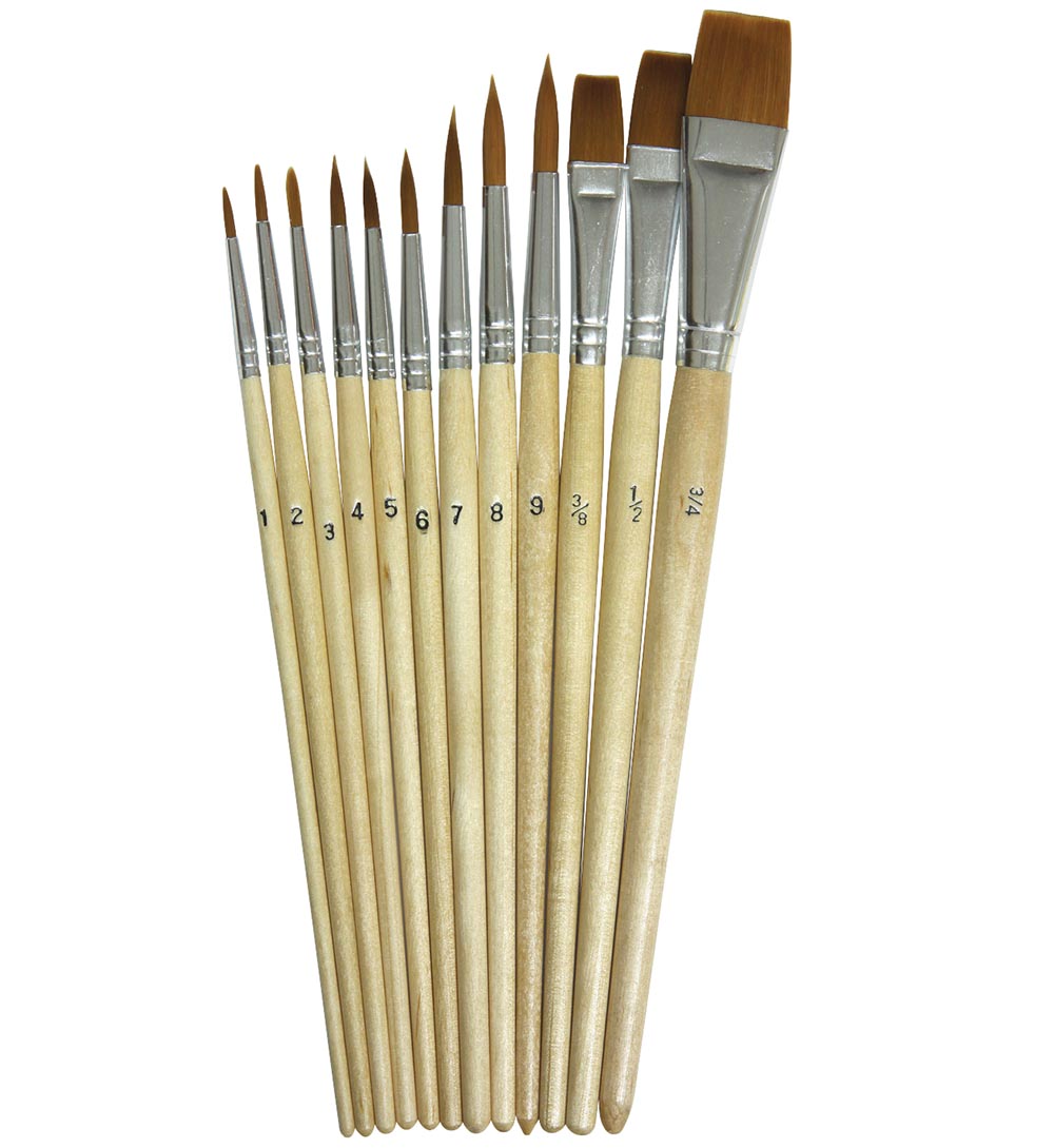 Watercolor Brush Asst. [pk-12]