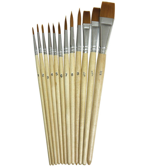 Watercolor Brush Asst. [pk-12]