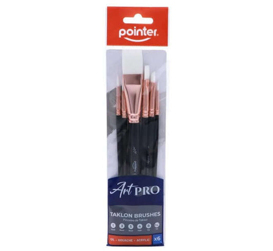 Brush Set White [pk-6]