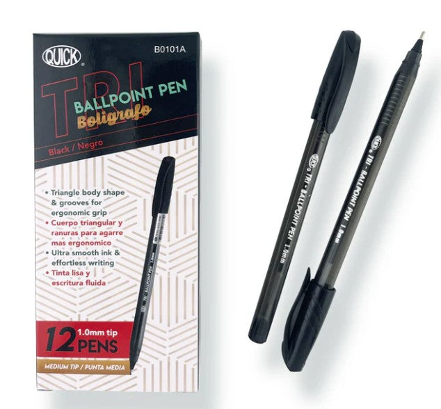 Pen BP Black 1.0mm (dz)
