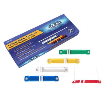 Plastic Fasteners Colored [pk-50]