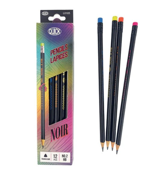 Pencil Black Triangular [pk-12]