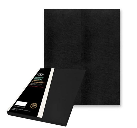 Cover Linen Board Black [pk-100]