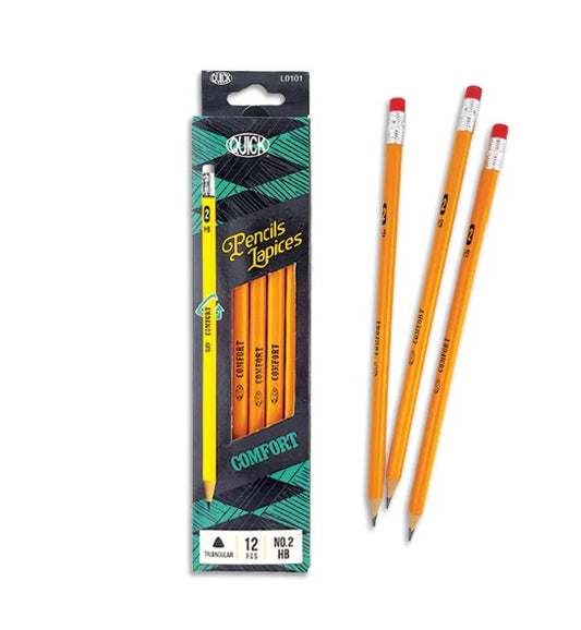 Wood Pencil Triangular Comfort (dz)