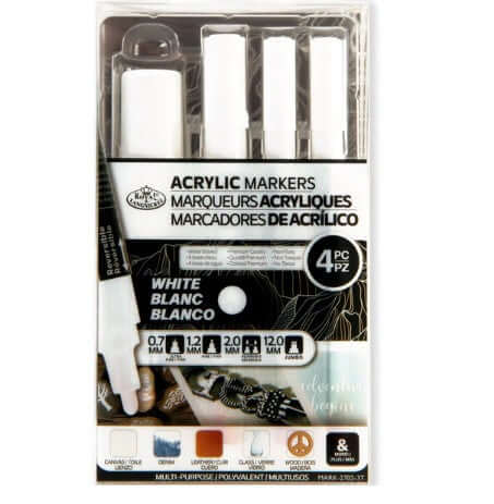Acrylic Markers White [pk-4]