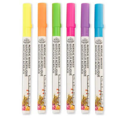 Acrylic Markers Neon [pk-6]