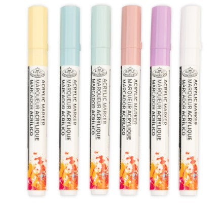 Acrylic Markers Pastel [pk-6]