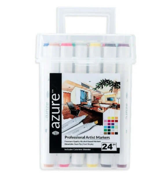 Professional Artist Markers Azure [pk-24]