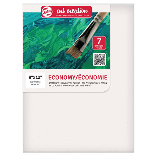 Canvas Stretch 9" x 12" [pk-7]