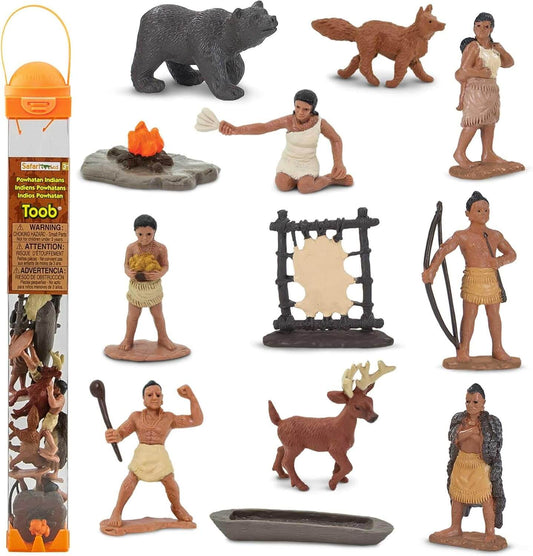 Figurines Powhatan Indians Tube