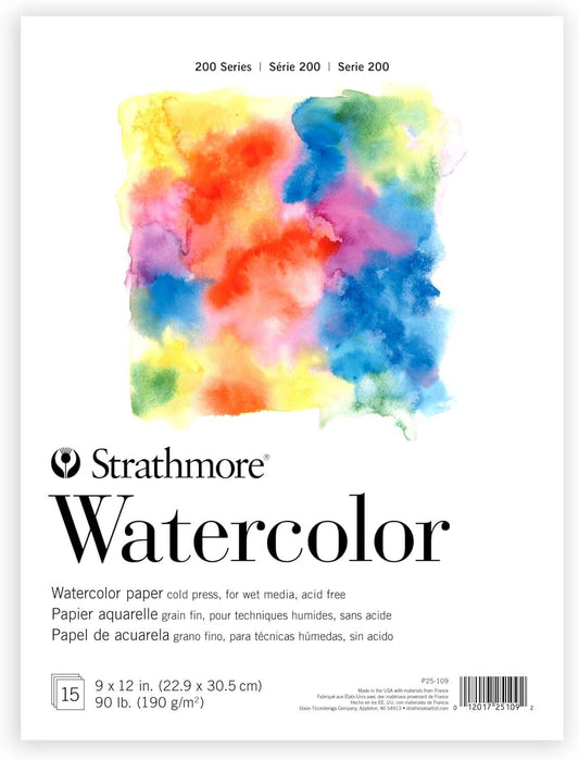 Watercolor Pad 9" x 12" (15 sheets