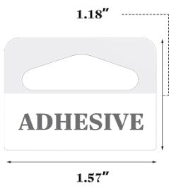 Hang Tabs Clear 1.6" x 1.2" [pk-500]
