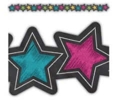 Border Chalkboard Stars