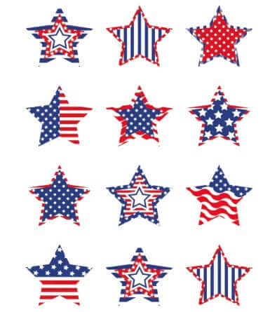 Mini Accents Patriotic Stars [pk-36]