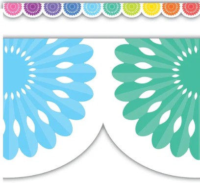 Colorful Fiesta Die-Cut Border Trim