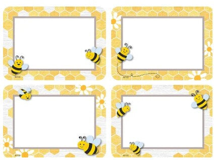Name Tags Buzzing Bees