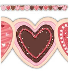 Border Cookies Hearts