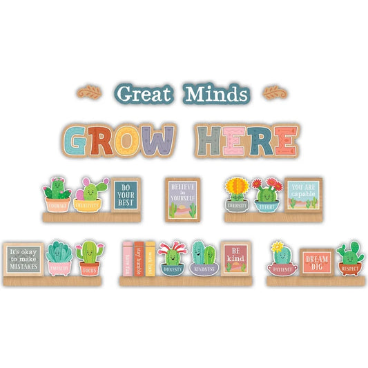 Happy Cactus Crew Mini Bulletin Board