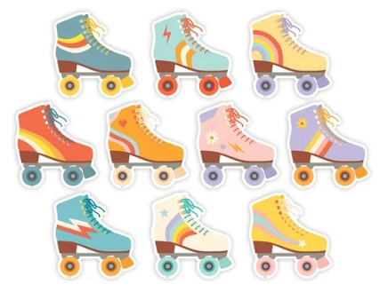 Roller Disco Skates Accents